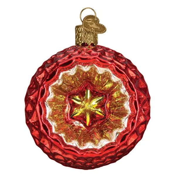 Reflector Ornament - Faceted Crimson - Old World Christmas