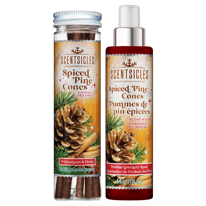 Scentsicles 6pc Stick and Spray Spiced Pine Cones - 2 Pack