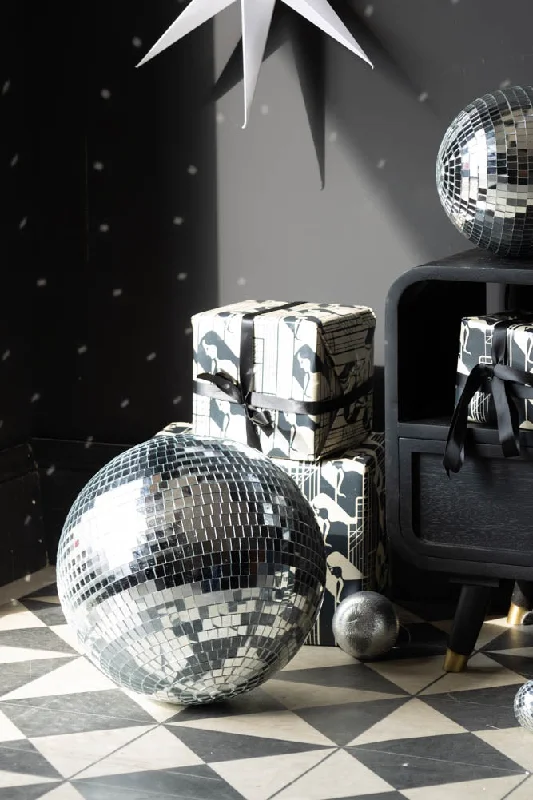 Silver Disco Ball - 30cm