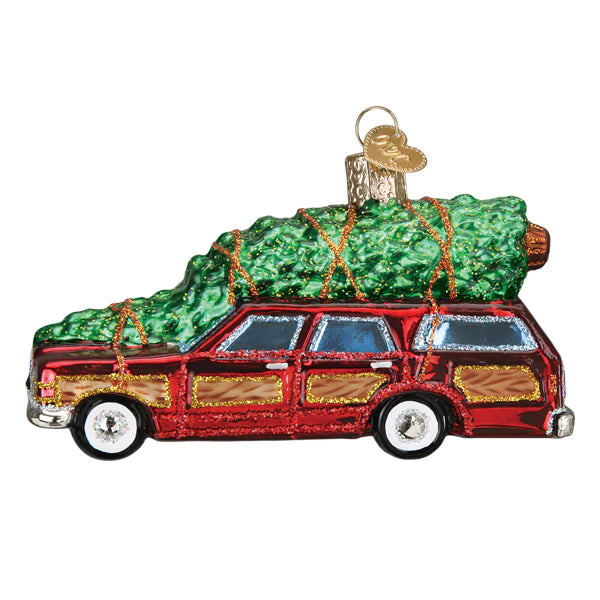 Station Wagon with Tree Ornament - Old World Christmas