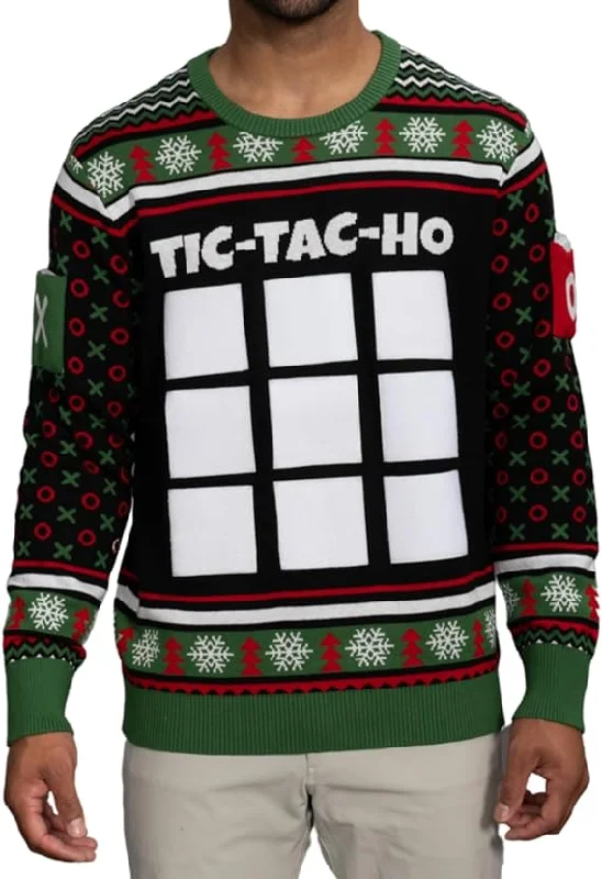 Tic Tac Ho Festive Gamewear Ugly Christmas Sweater