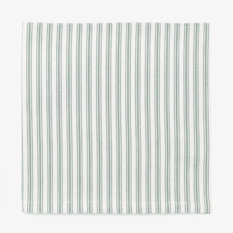 Ticking Stripe Napkin Aqua 45 x 45cm