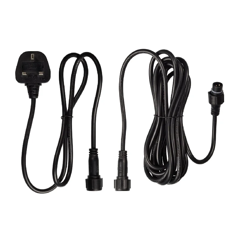 Ultimate Connect Festoon Light Plug & Extension Kit Black