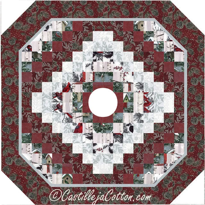 Winterberry Tree Skirt Pattern CJC-4094w  - Wholesale Product