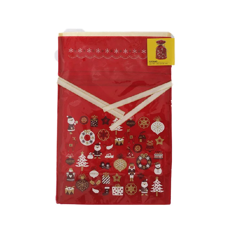 ZONART Xmas Grab Bag 30x20x10cm - Red  (30g)