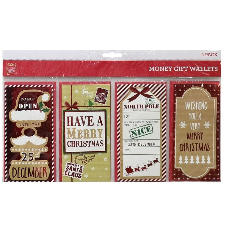 Gift Card Wallet, 4Pk